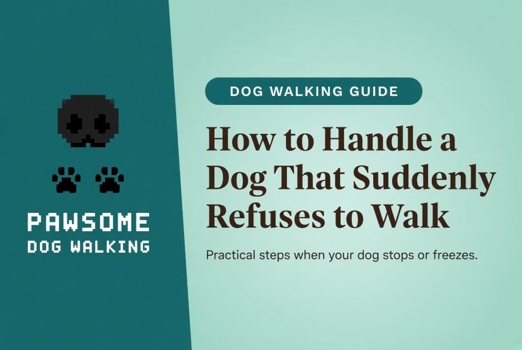 How to Handle a Dog That Suddenly Refuses to Walk