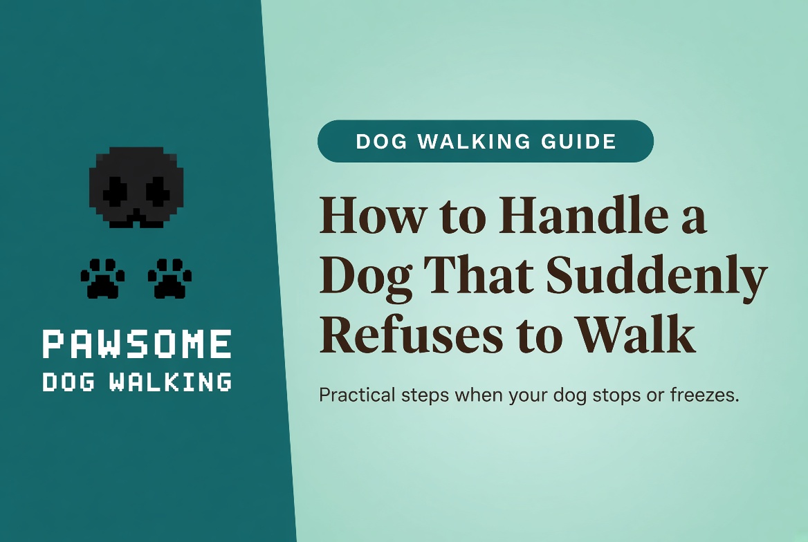 How to Handle a Dog That Suddenly Refuses to Walk