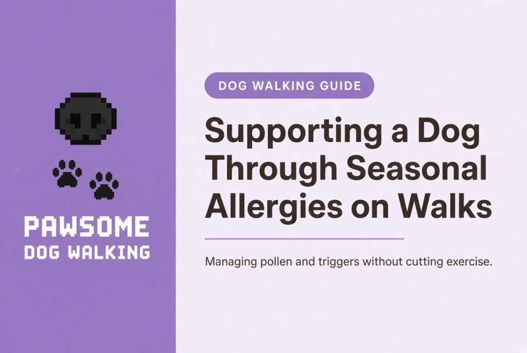 Supporting a Dog Through Seasonal Allergies on Walks