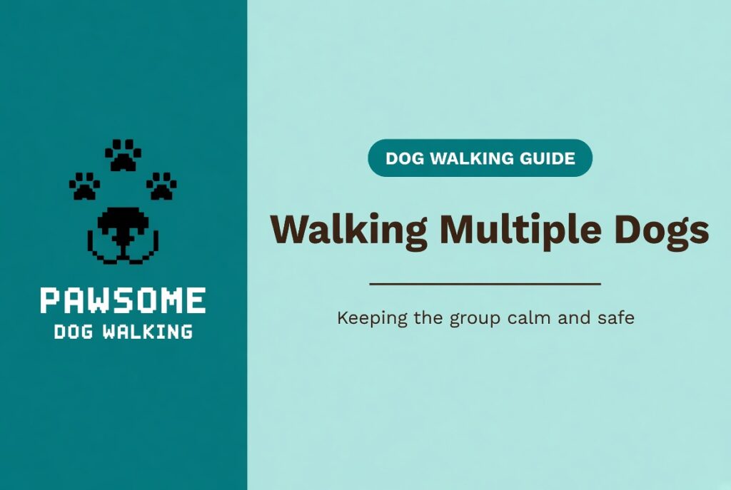 walking multiple dogs