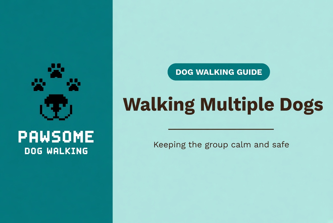 walking multiple dogs