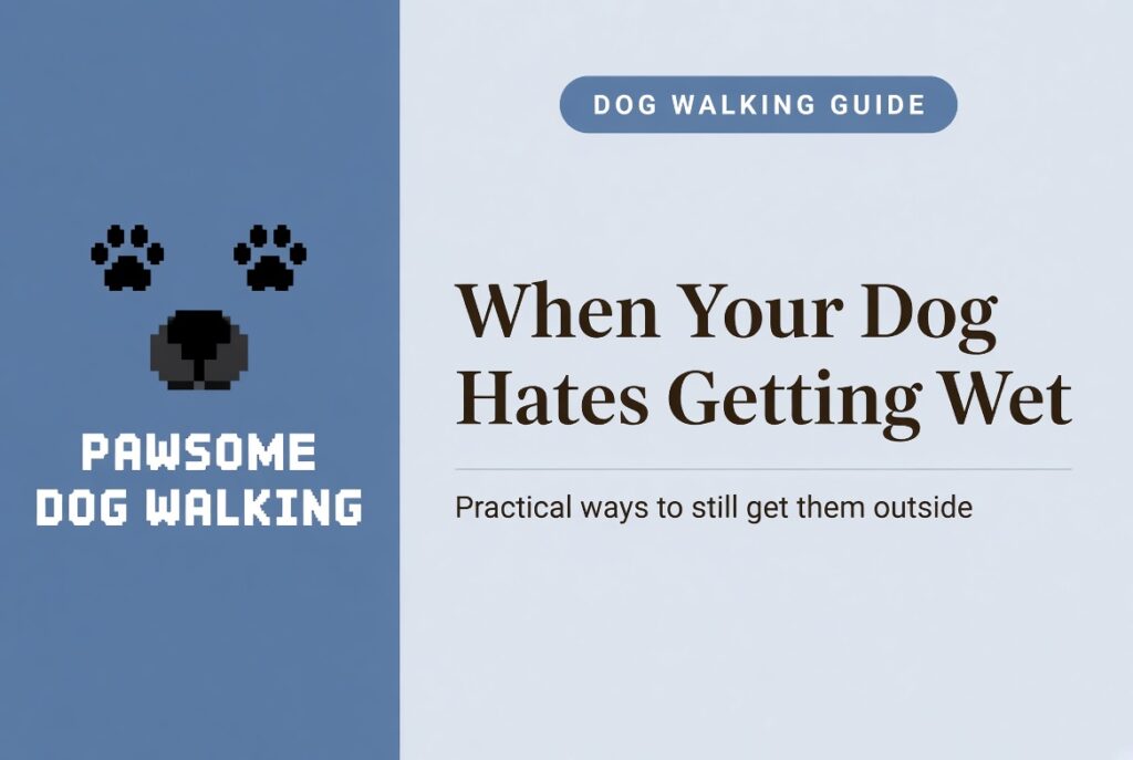 why your dog hates getting wet